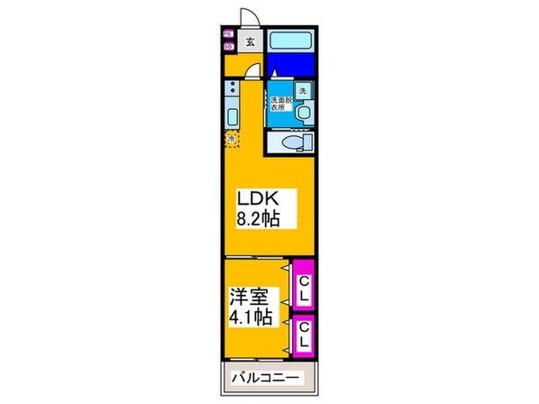 ALEGRIA南市岡の物件間取画像